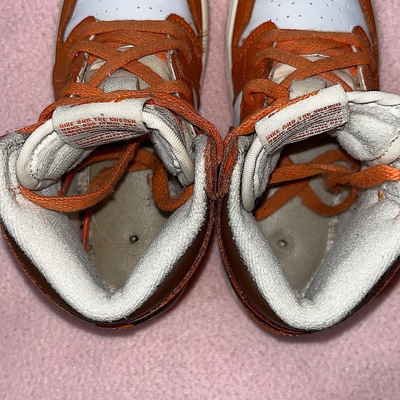 Nike Jordan 1 High Starfish Toddler Size 10c Orange Brown White Cream - Picture 5 of 6
